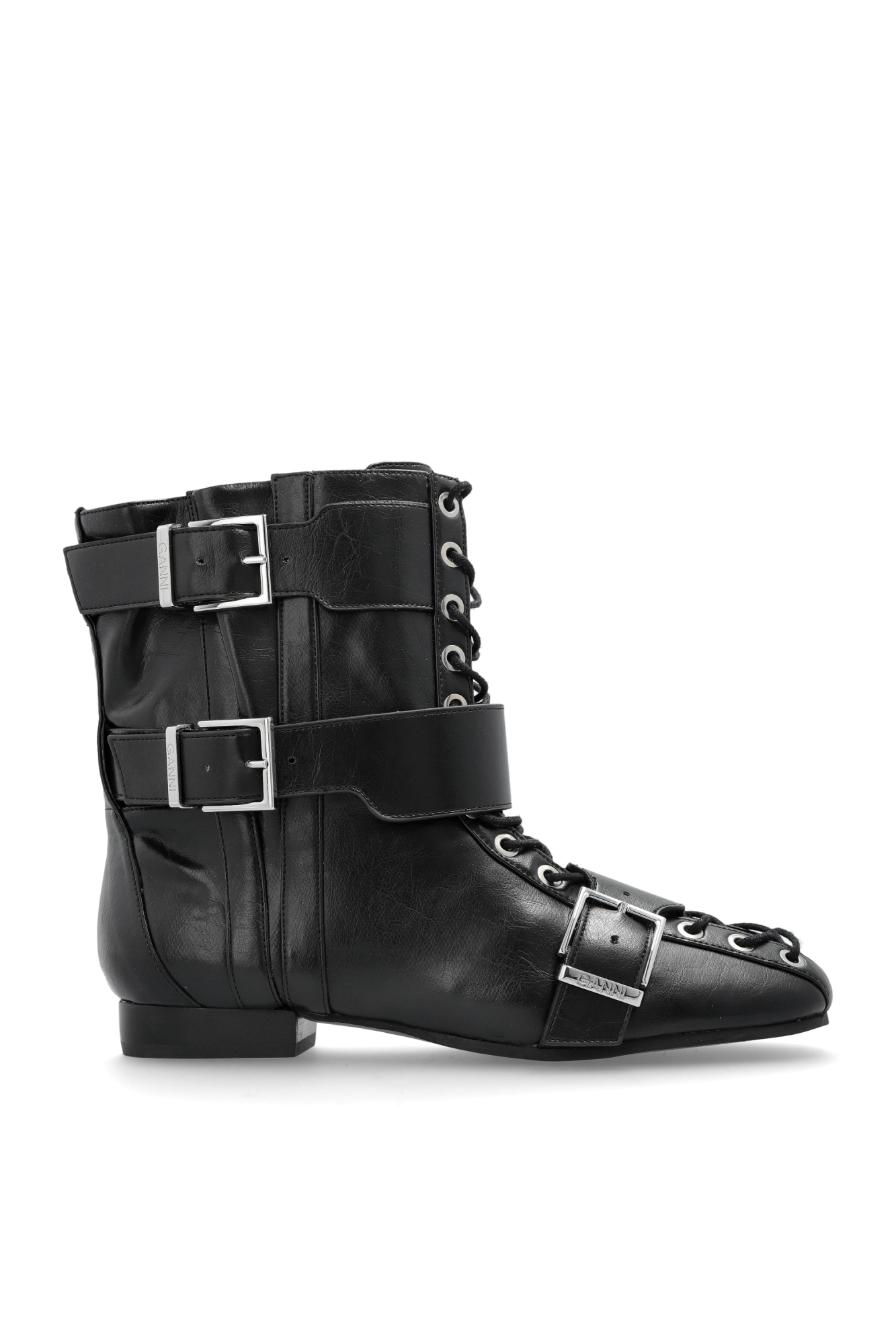 Ganni Ankle boots made of eco leather | Women's Shoes | Vitkac